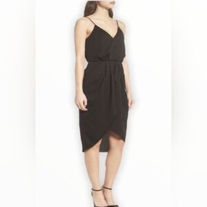 Chelsea28 Black Midi Dress